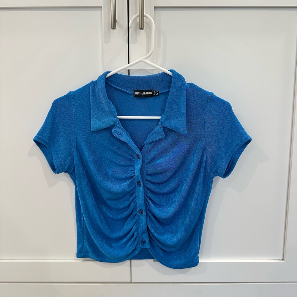 PrettyLittleThing Vibrant Blue Knit Top